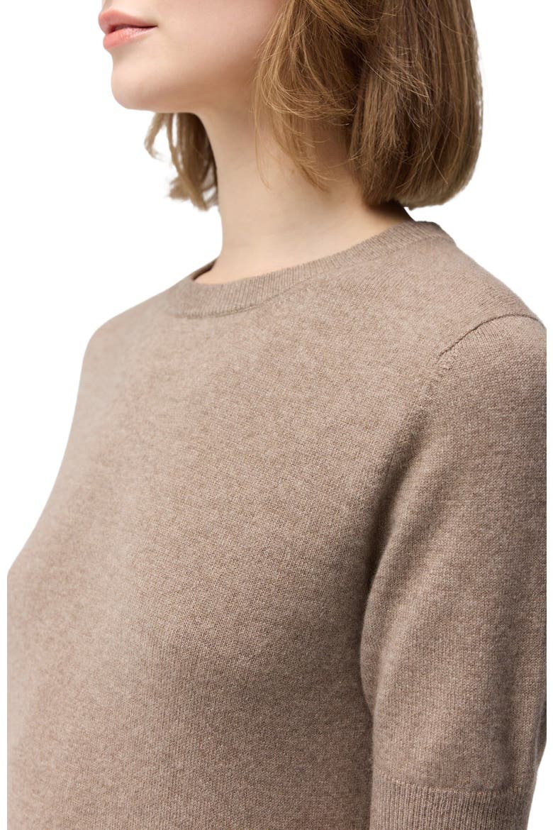 Crew Neck Cashmere Top, Alternate, color, taupe