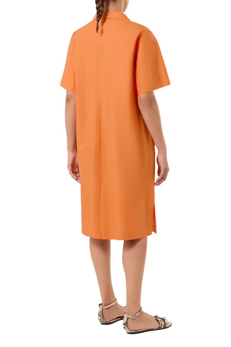 Mrsacro Cotton Shirtdress, Alternate, color, TANGERINE