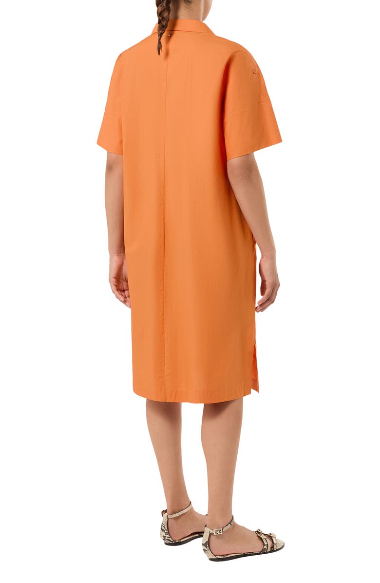 Marina Rinaldi Mrsacro Cotton Shirtdress, Alternate, color, Tangerine