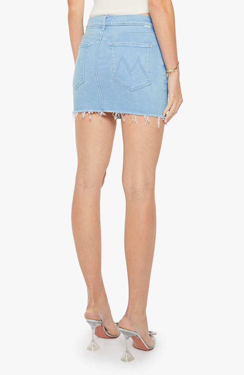 MOTHER The Vagabond Denim Miniskirt, Alternate, color, Sauced By Six