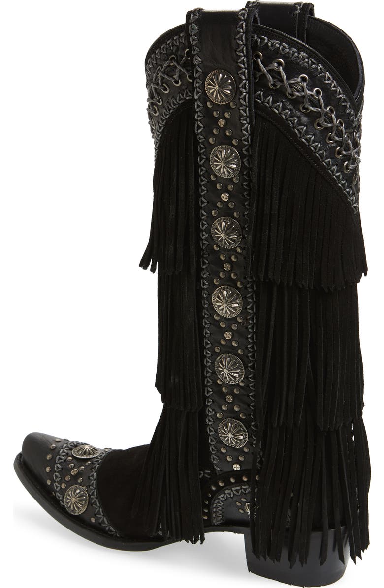 Lane Boots Wind Walker Fringe Knee High Western Boot, Alternate, color,