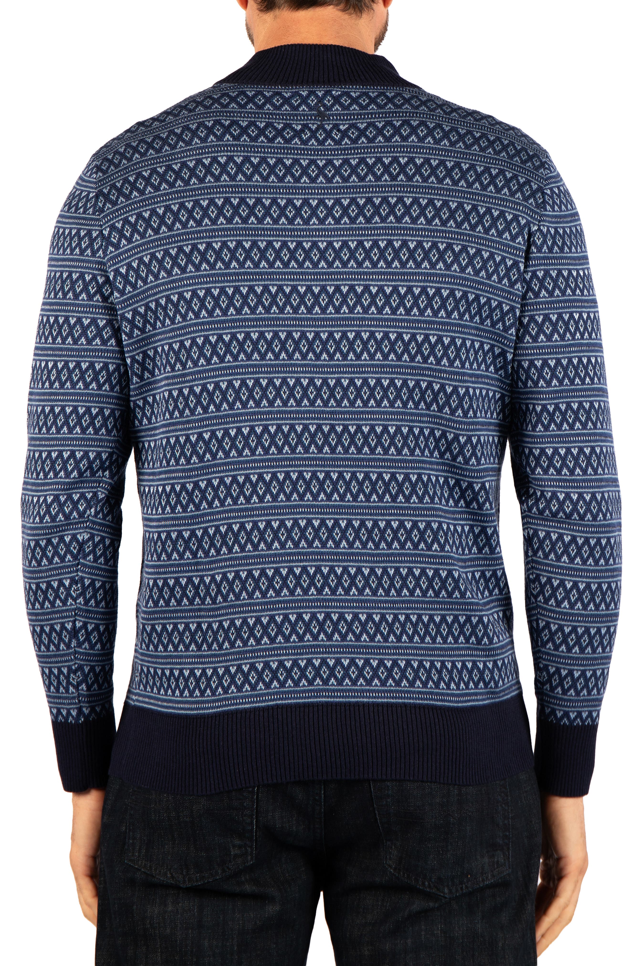 TailorByrd Fair Isle Quarter Zip Sweater (Men) | Nordstromrack