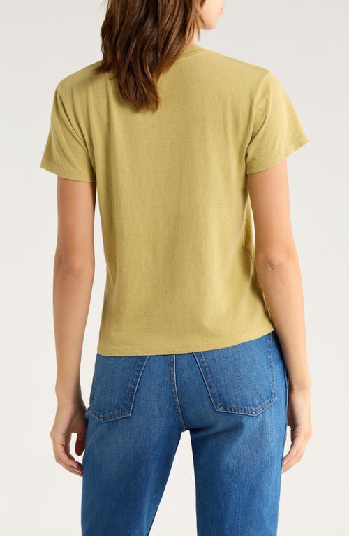 Re/done Classic Peanuts® Cotton T-shirt In Yellow