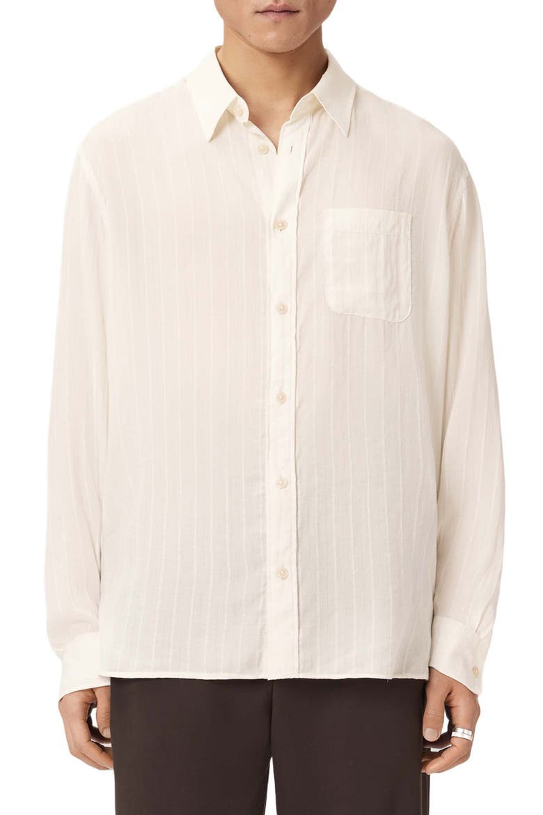 Carlyle Oversize Button-Up Shirt, Main, color, IVORY WHITE