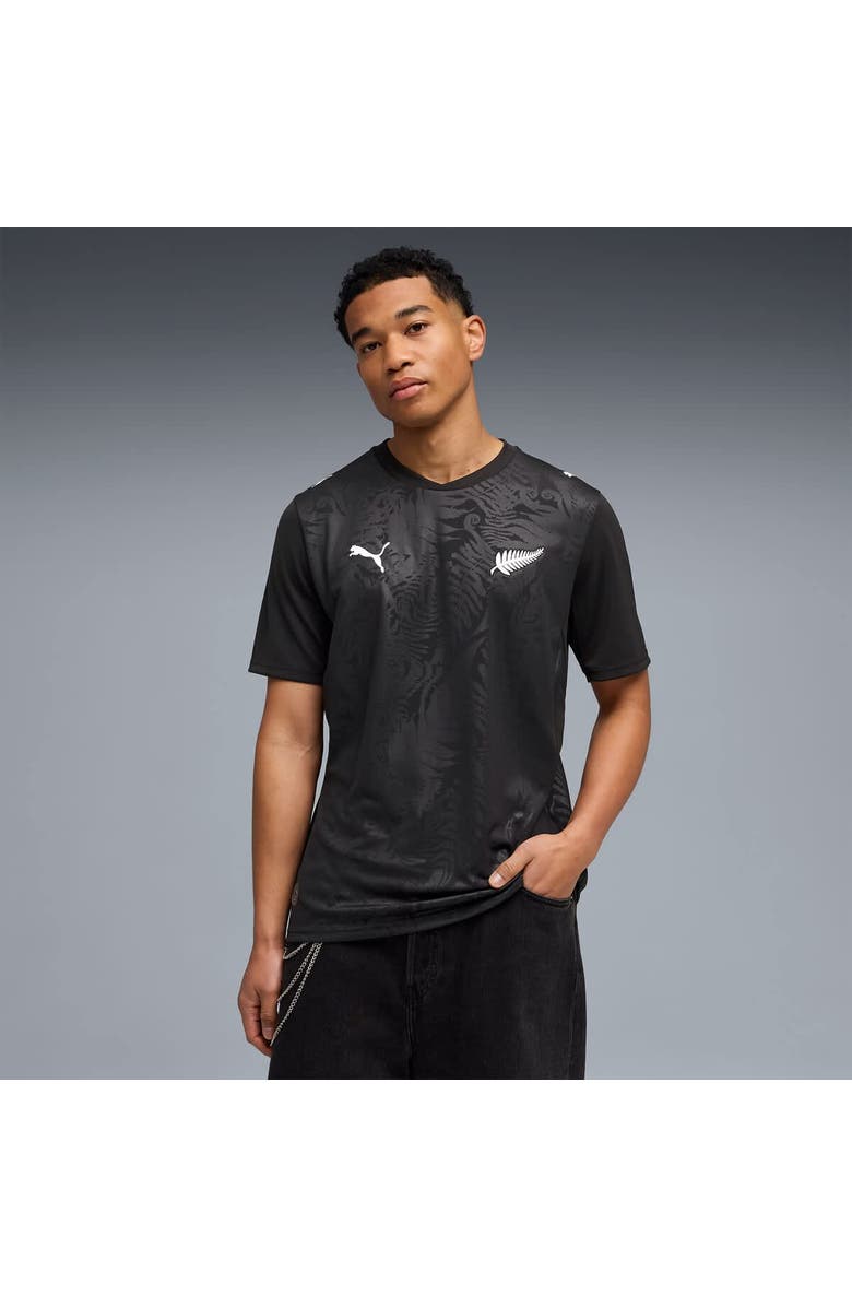 PUMA Men's Puma  Black New Zealand National Team 2026 Home Replica Jersey, Main, color, Black