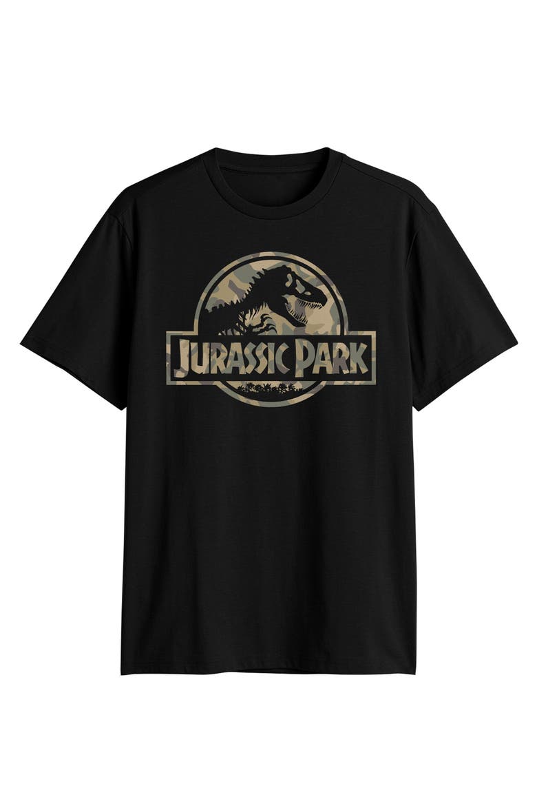 Big & Tall Jurassic Park Graphic Tee, Main, color, BLACK