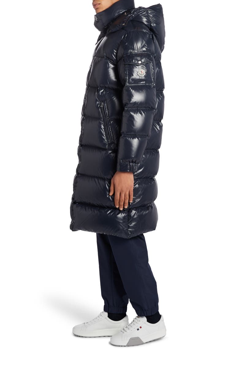 Moncler Hanoverian Long Hooded Puffer Coat, Main, color, 