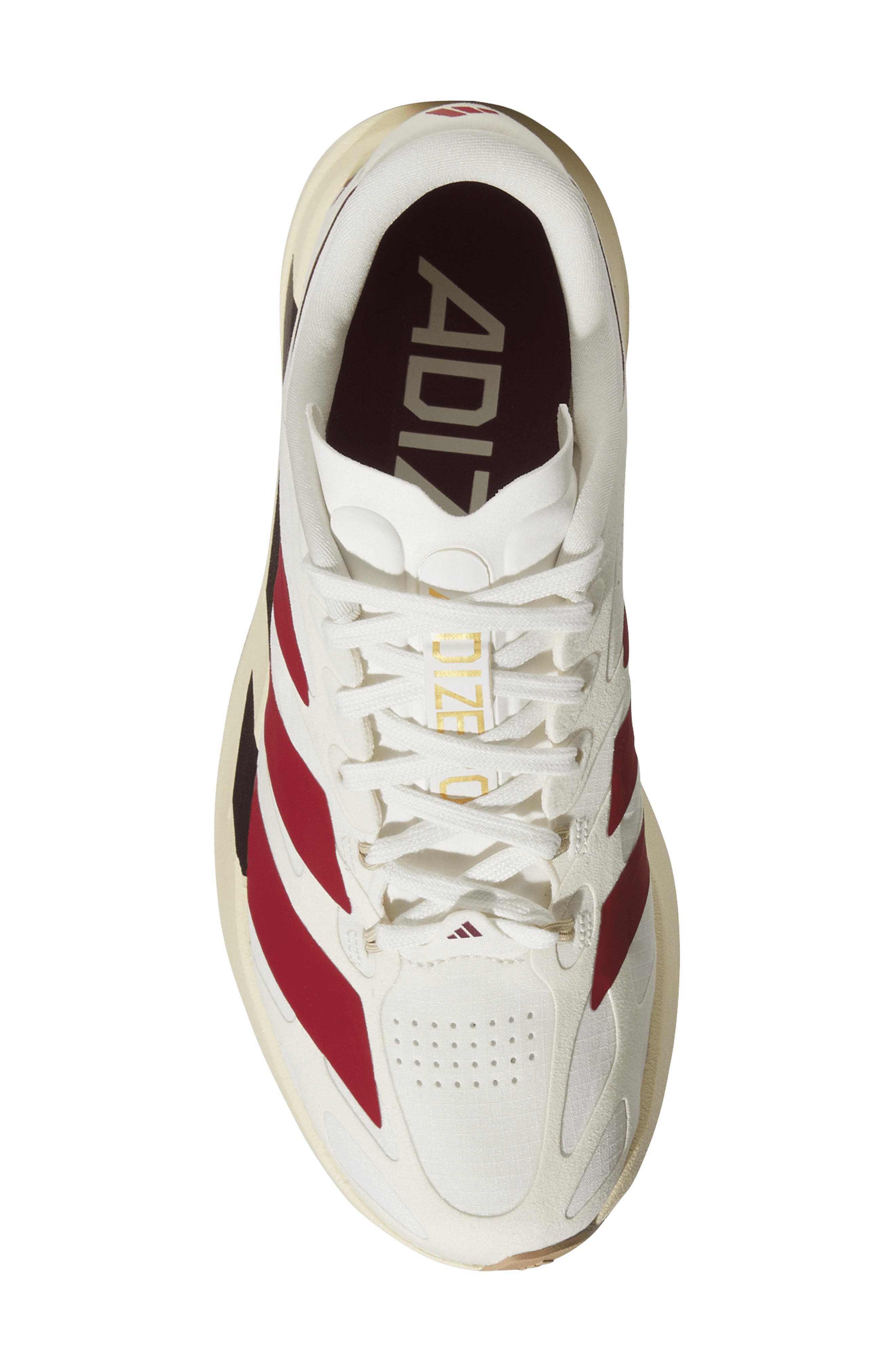 Adizero Evo SL EXO Running Shoe, Alternate, color, WHITE/ RED/ CREAM WHITE
