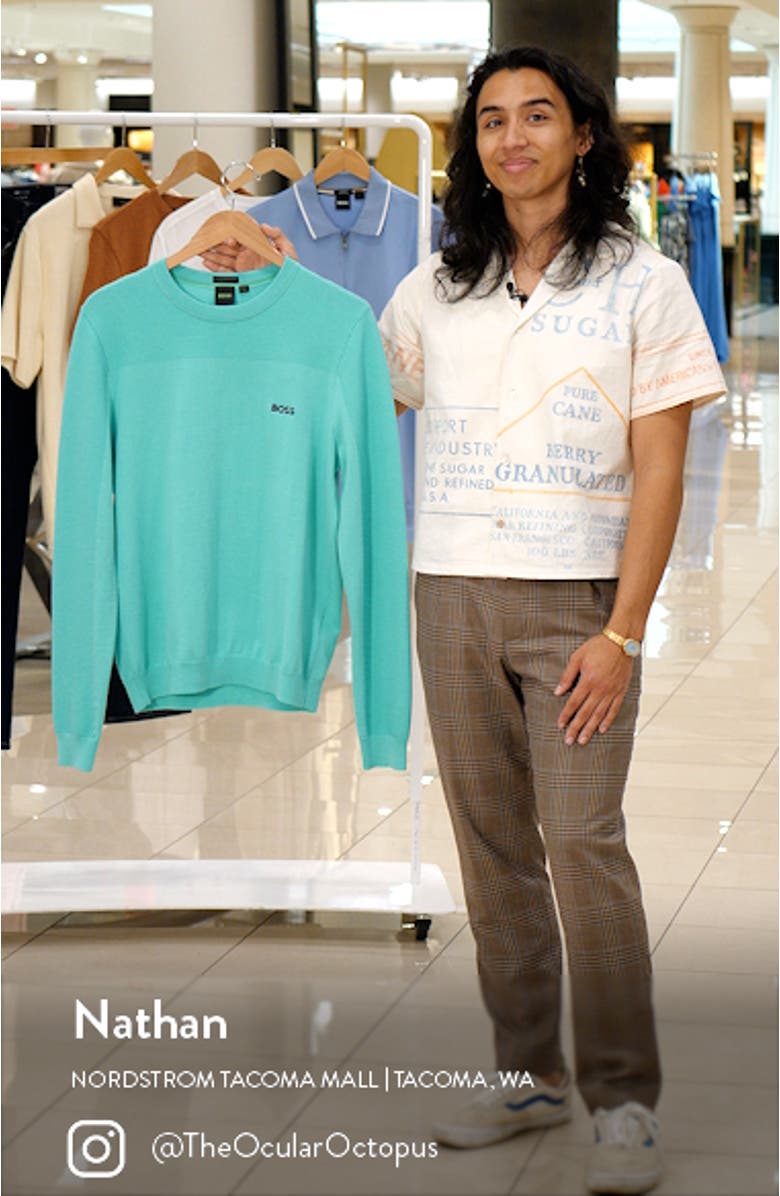 Romar Textureblock Crewneck Sweater, sales video thumbnail