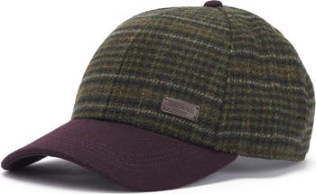 Barbour Clyde Plaid Adjustable Tweed Baseball Cap Nordstrom