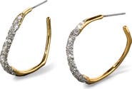 Alexis Bittar Solanales Crystal Pavé Hoop Earrings