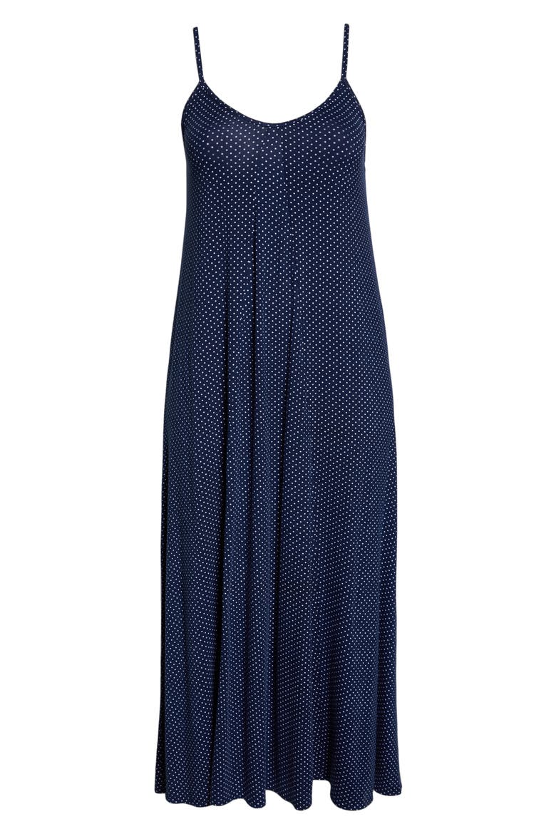 Loveapella Maxi Slipdress, Alternate, color, NAVY/ IVORY