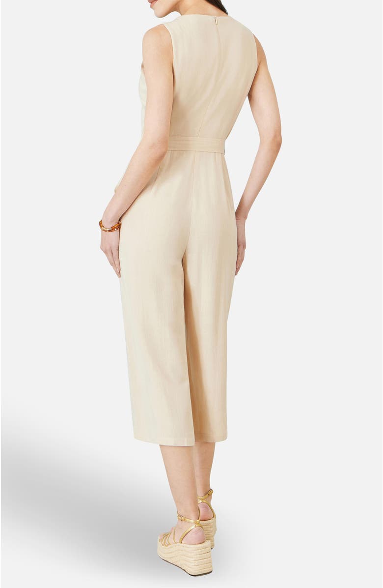 Yumi Viscose Culotte Jumpsuit, Alternate, color, Natural