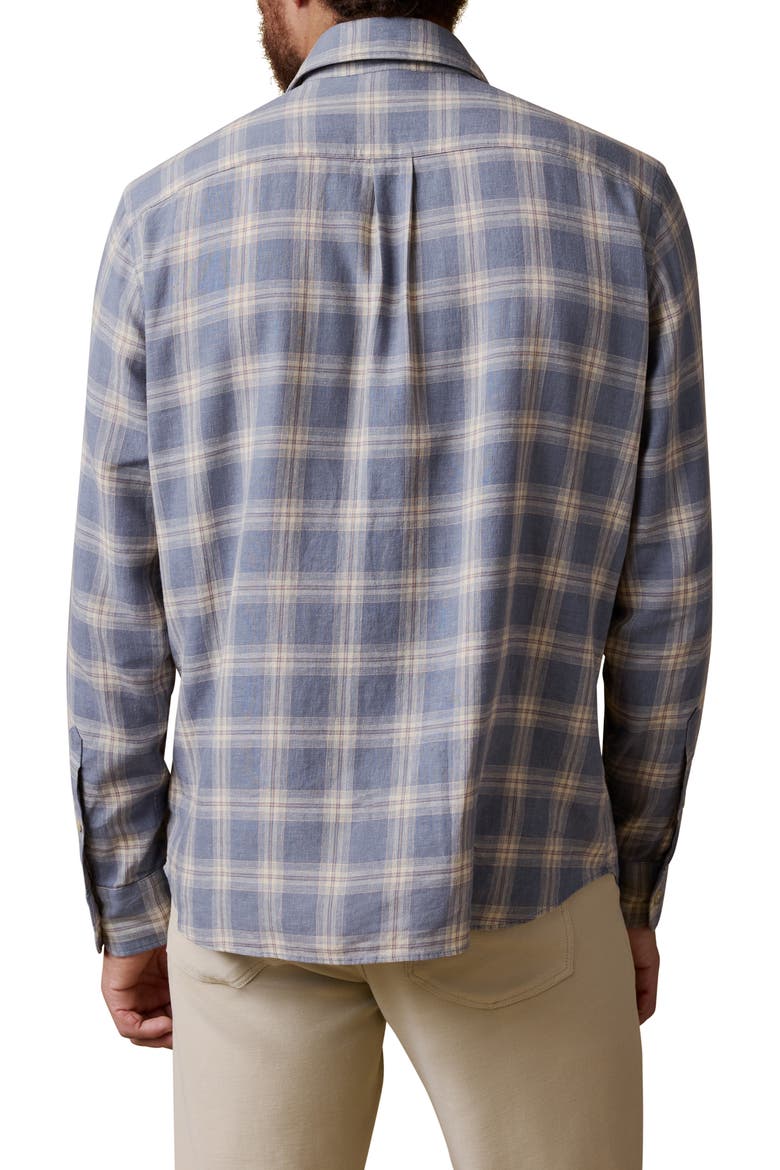 Palmetto Plaid Button-Up Shirt, Alternate, color, SHORE FLINT PLAID