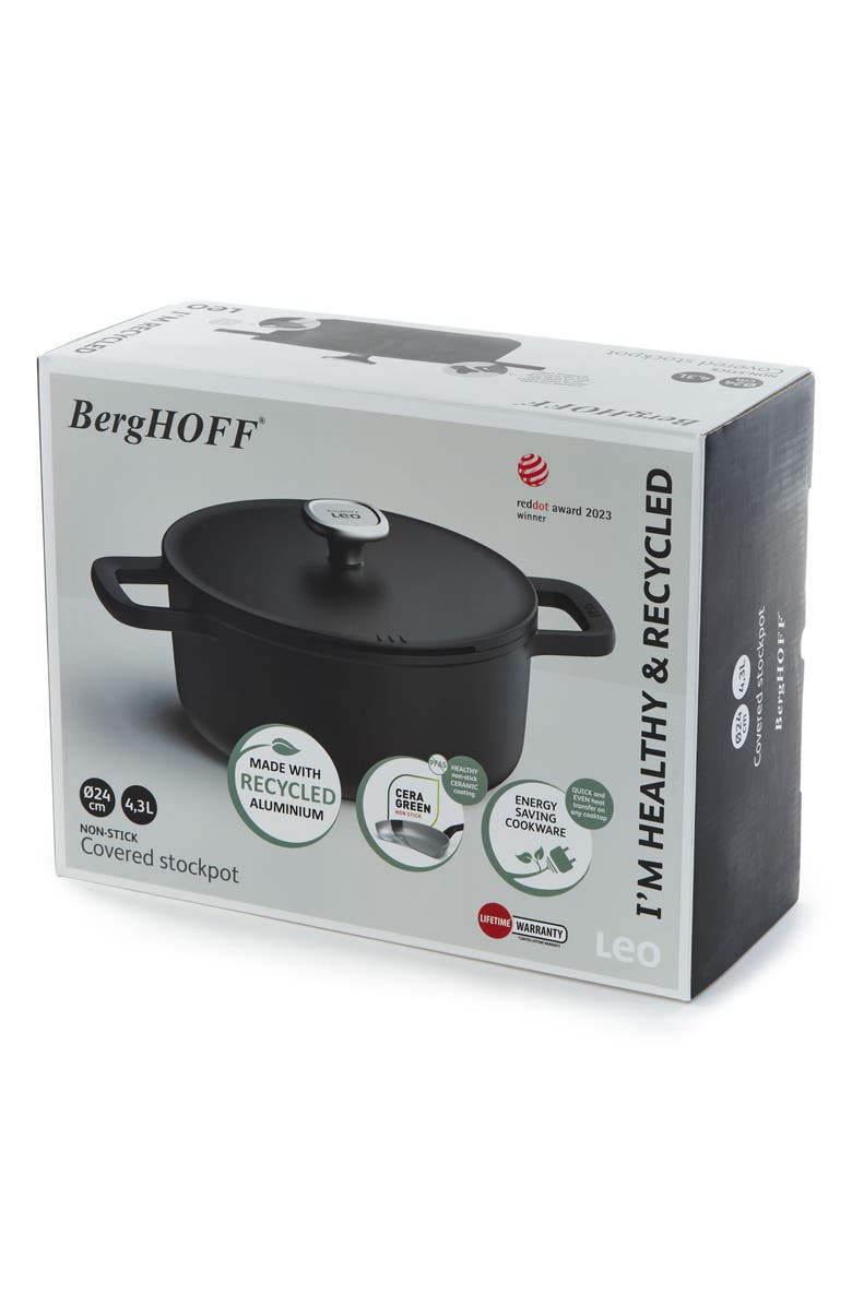 BergHOFF Leo Phantom Stockpot, Alternate, color, Black