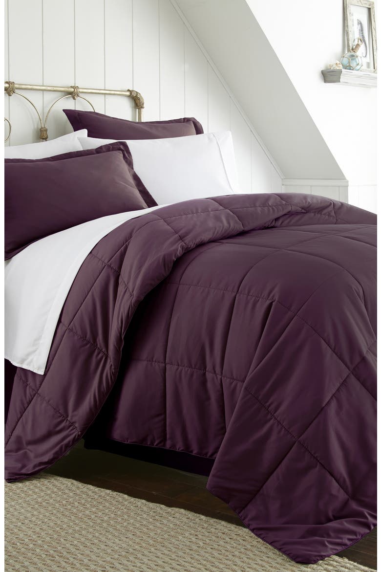 HOME SPUN Premium 8-Piece Bed In A Bag, Main, color, PURPLE