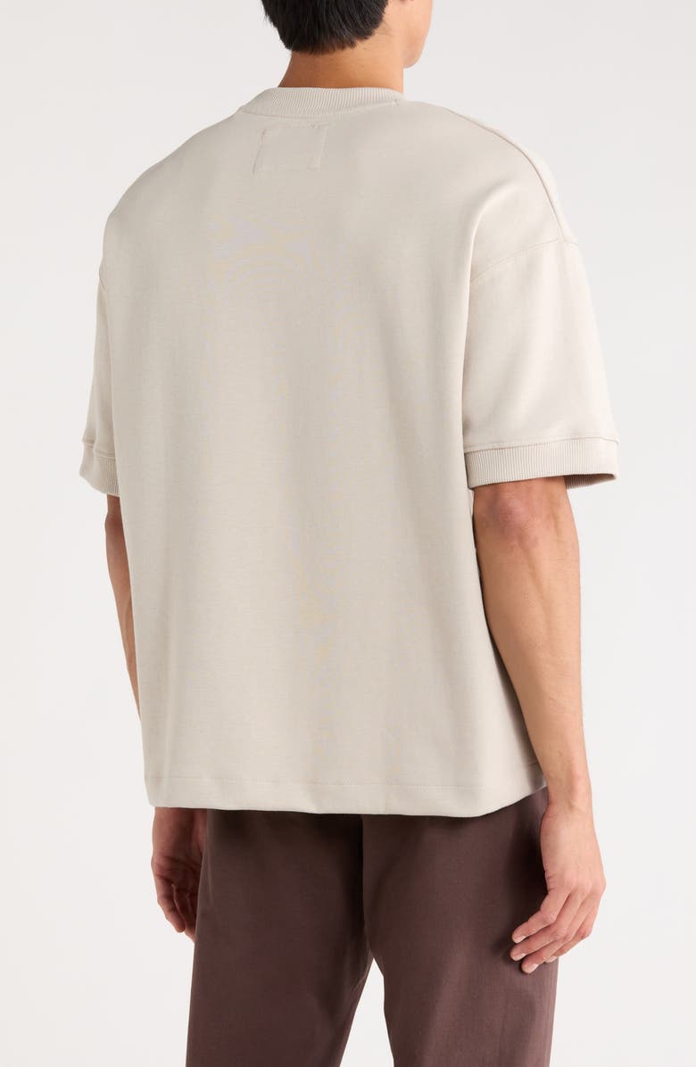 DENIM AND FLOWER Crewneck T-Shirt, Alternate, color, Sand