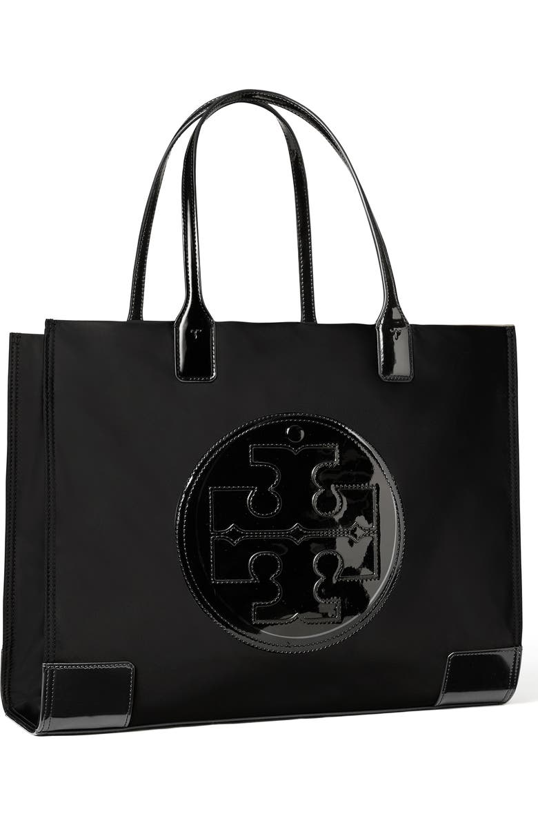 Tory Burch Small Ella Patent Tote Bag, Alternate, color,
