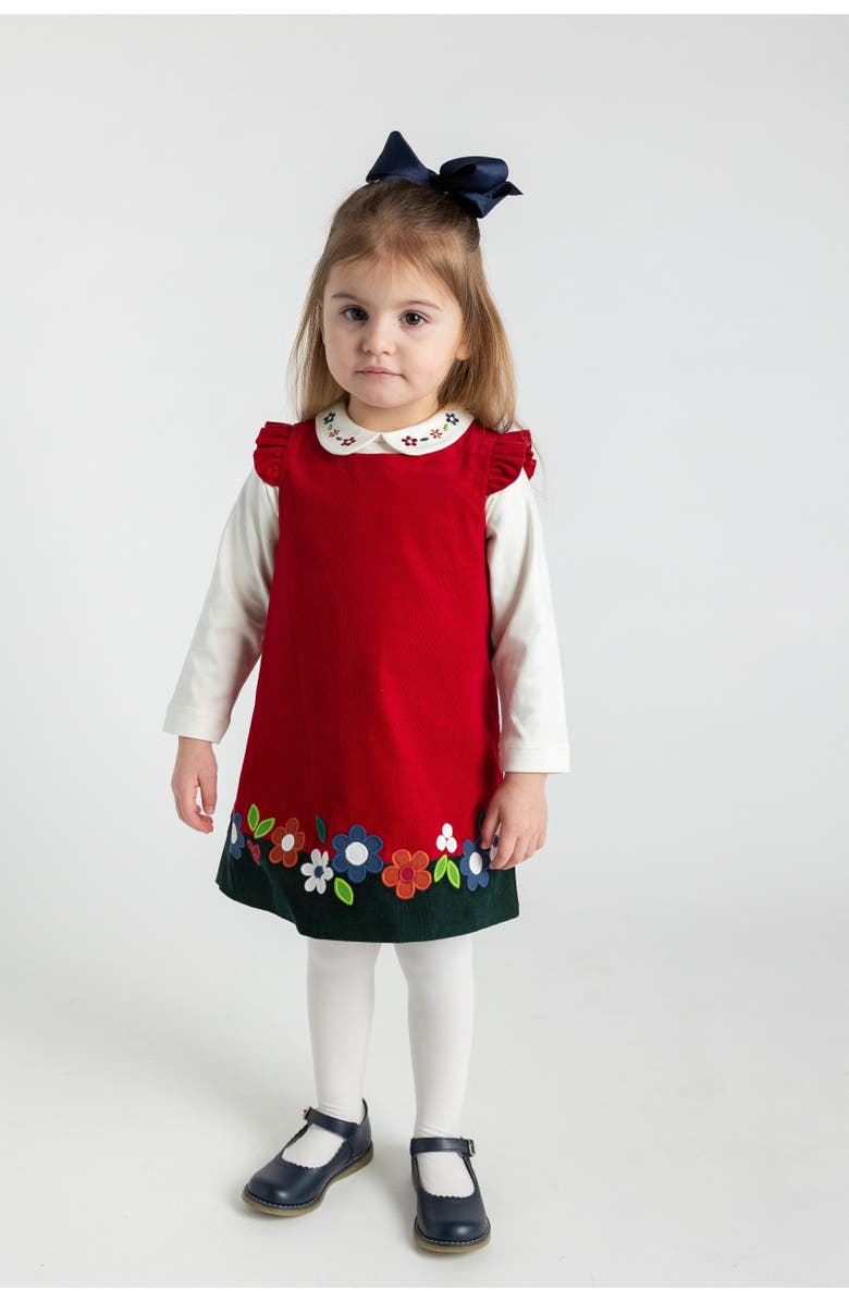 Florence Eiseman Knit Long Sleeve Blouse With Embroidered Flowers, Alternate, color, Ivory