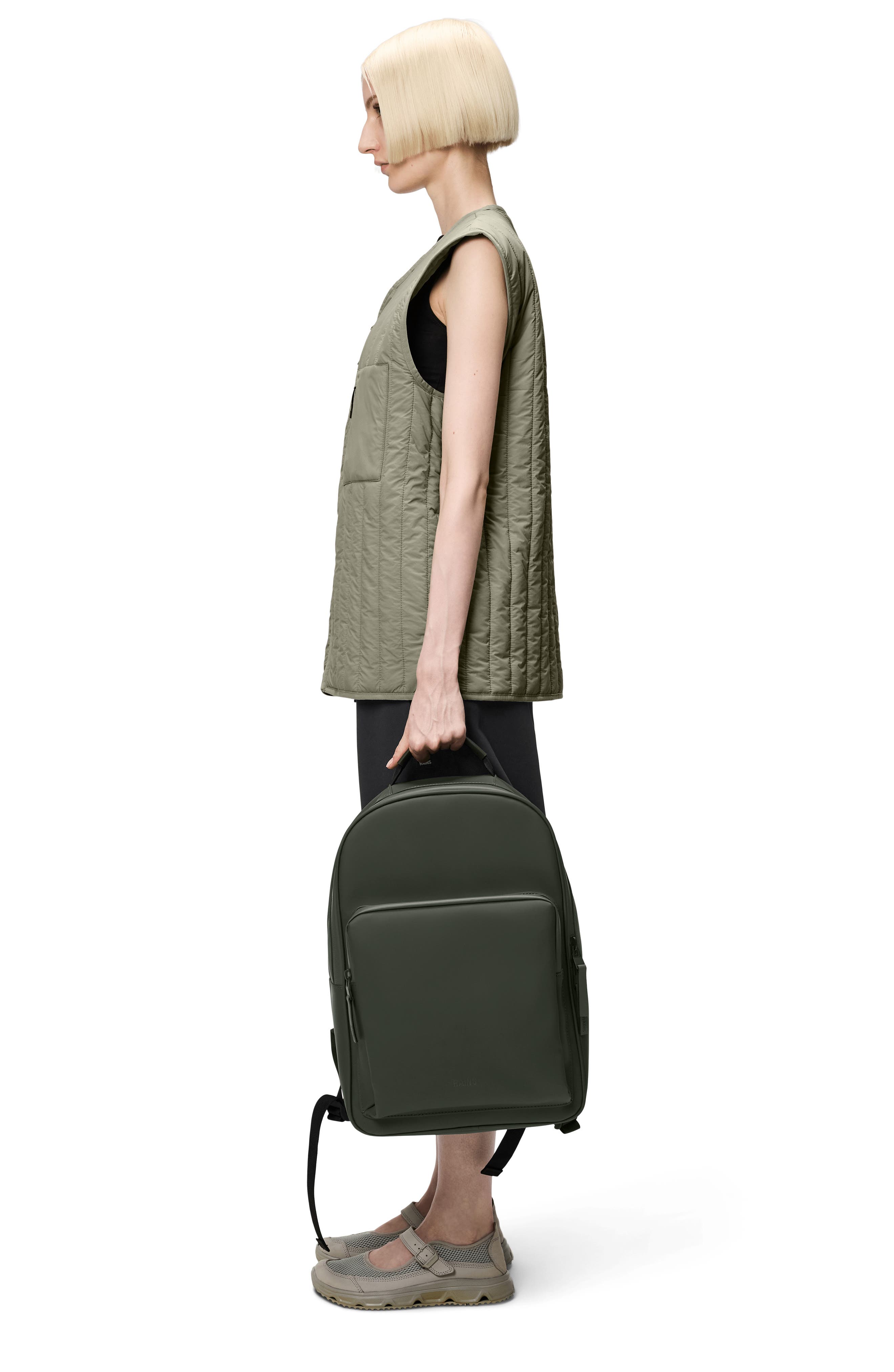 Large Book Daypack, Alternate, color, GREEN