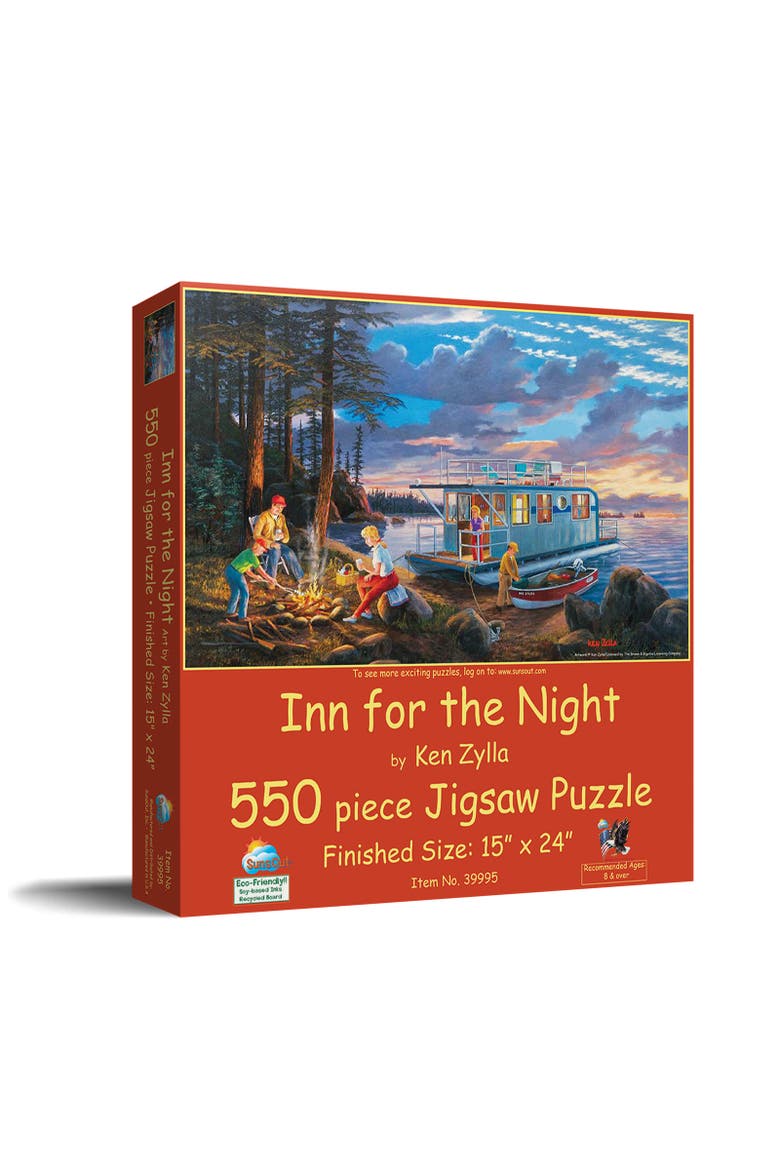 Inn for the Night 550 piece Jigsaw Puzzle for Adults, Main, color, Multicolor