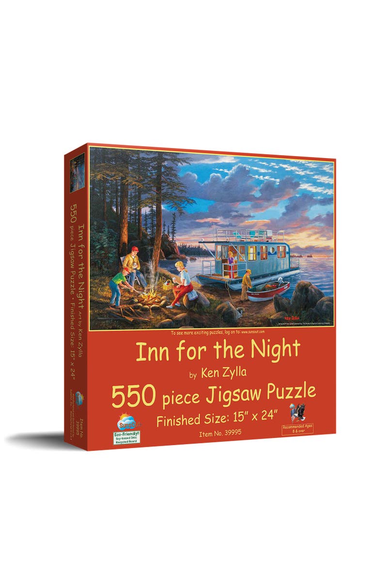Sunsout Inn for the Night 550 piece Jigsaw Puzzle for Adults, Main, color, Multicolor