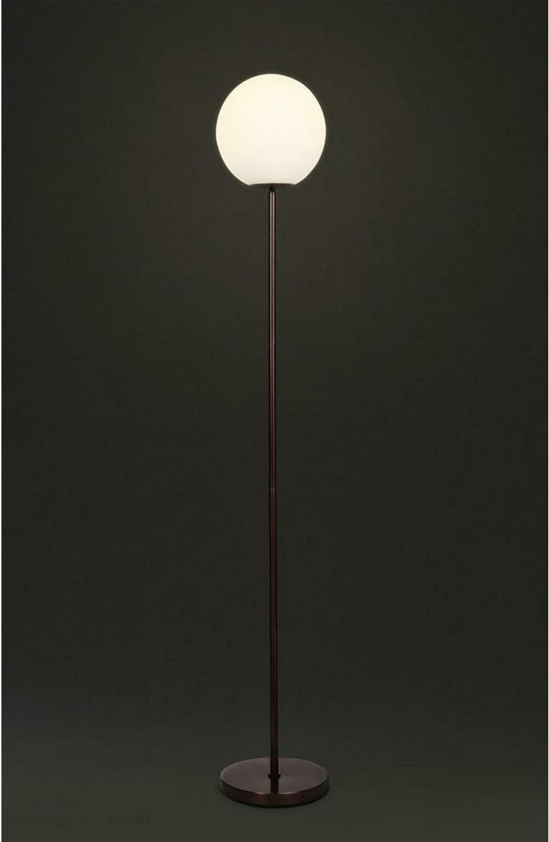 Brightech Luna 65" Modern LED Floor Lamp with Glass Globe Shade, Alternate, color, 