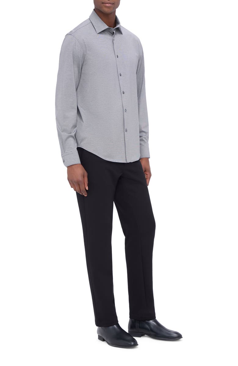 Bugatchi James OoohCotton<sup>®</sup> Button-Up Shirt, Alternate, color, Black