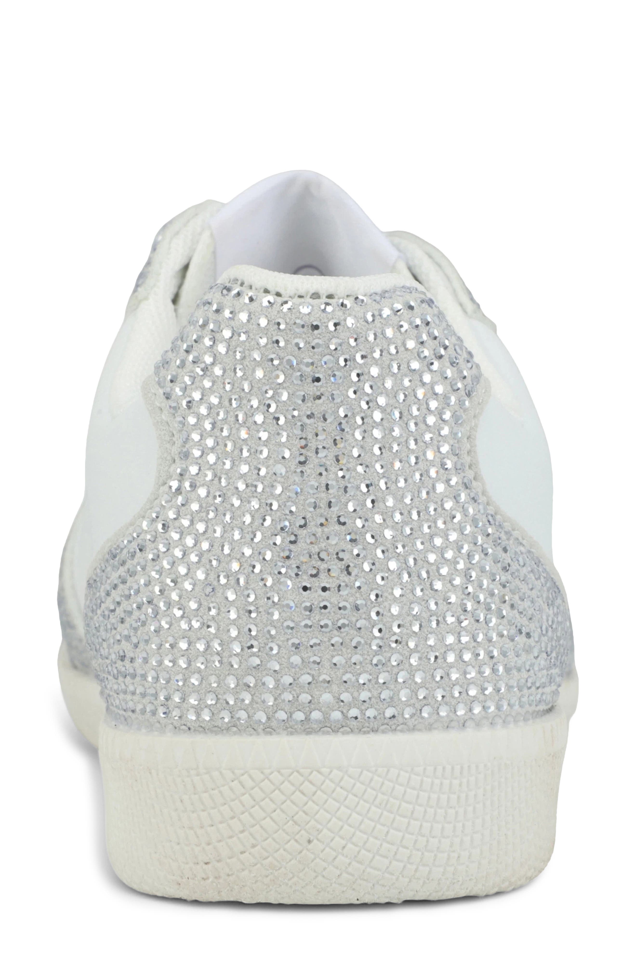 Glimmer Sneaker, Alternate, color, WHITE/CRYSTAL
