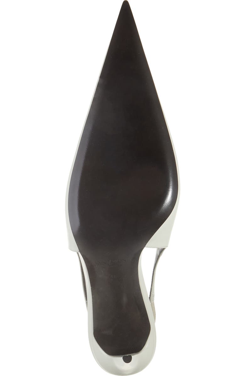 Saint Laurent Guermantes Slingback Pump, Alternate, color, Off White