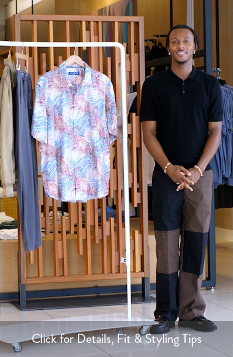 Tortola Cartago Palms Button-Up Shirt, sales video thumbnail