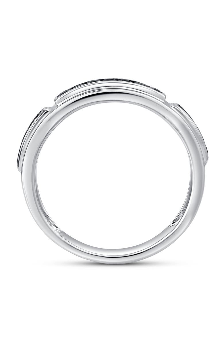 Rei 0.7CT Princess Cut Black Spinel Ring 925 Silver, Alternate, color, Sterling Silver