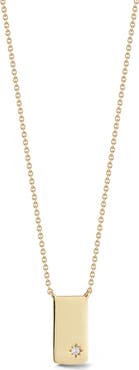 Dana Rebecca Designs Cynthia Rose Diamond Starburst Tag Pendant Necklace