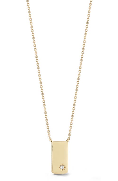 Dana Rebecca Designs Cynthia Rose Diamond Starburst Tag Pendant Necklace in Yellow Gold  product