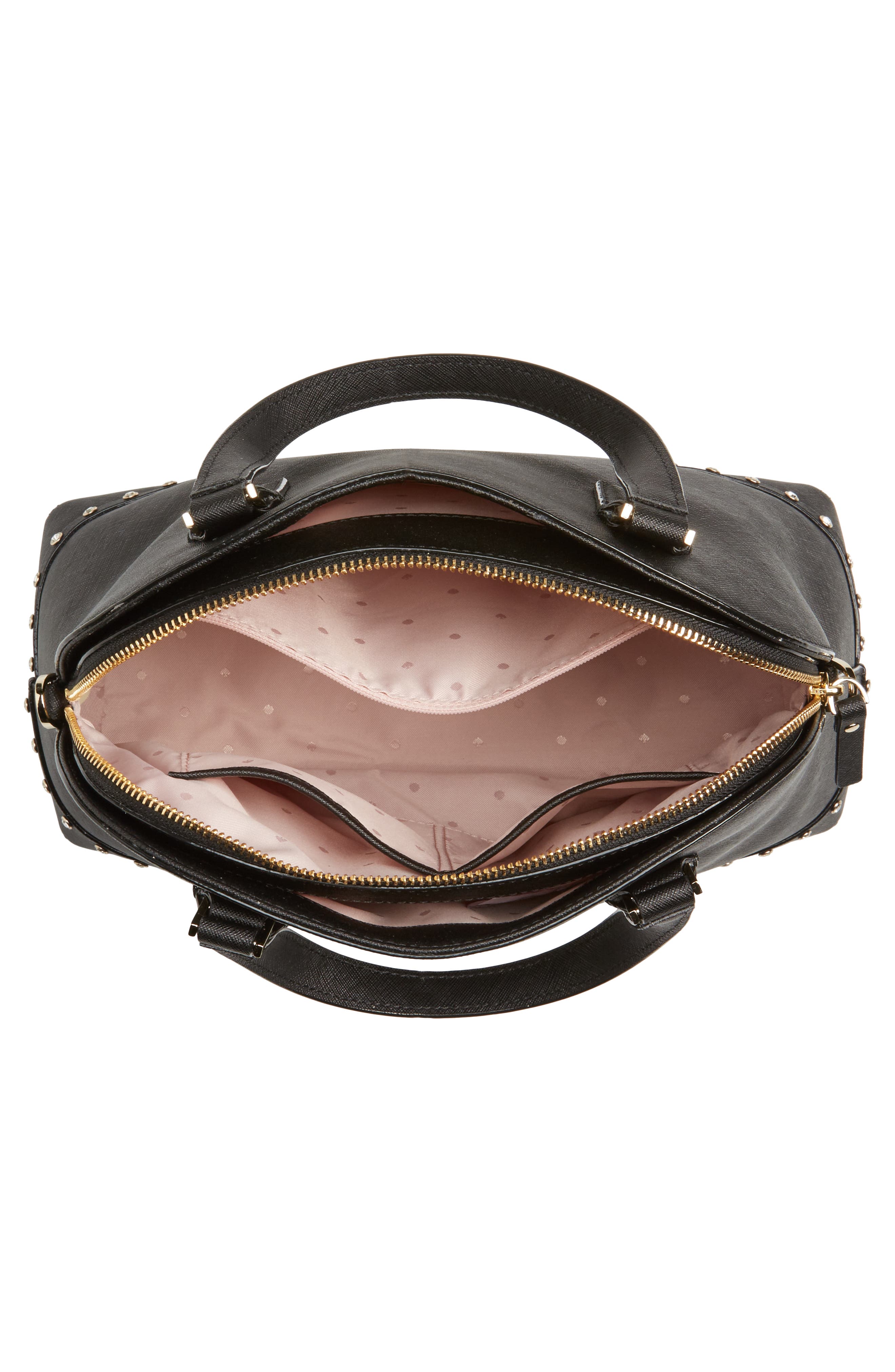 Kate Spade New York cameron street - jeweled lottie leather satchel, Alternate, color, 