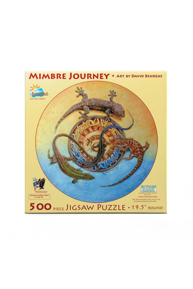 Mimbre Journey 500 piece Jigsaw Puzzle for Adults Round, Alternate, color, Multicolor