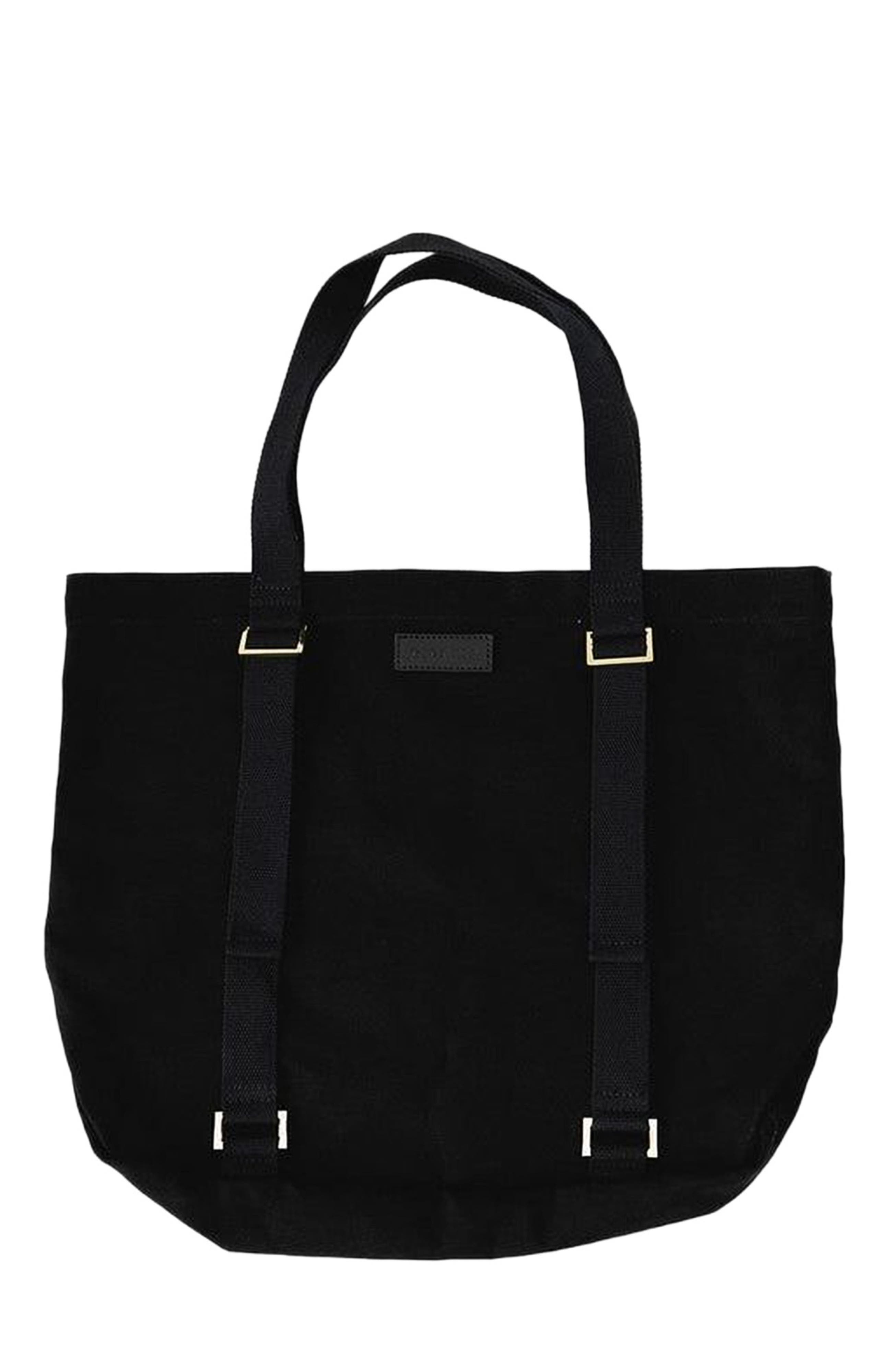 Gigi Pip Canvas Hat Carrying Tote, Main, color, Black