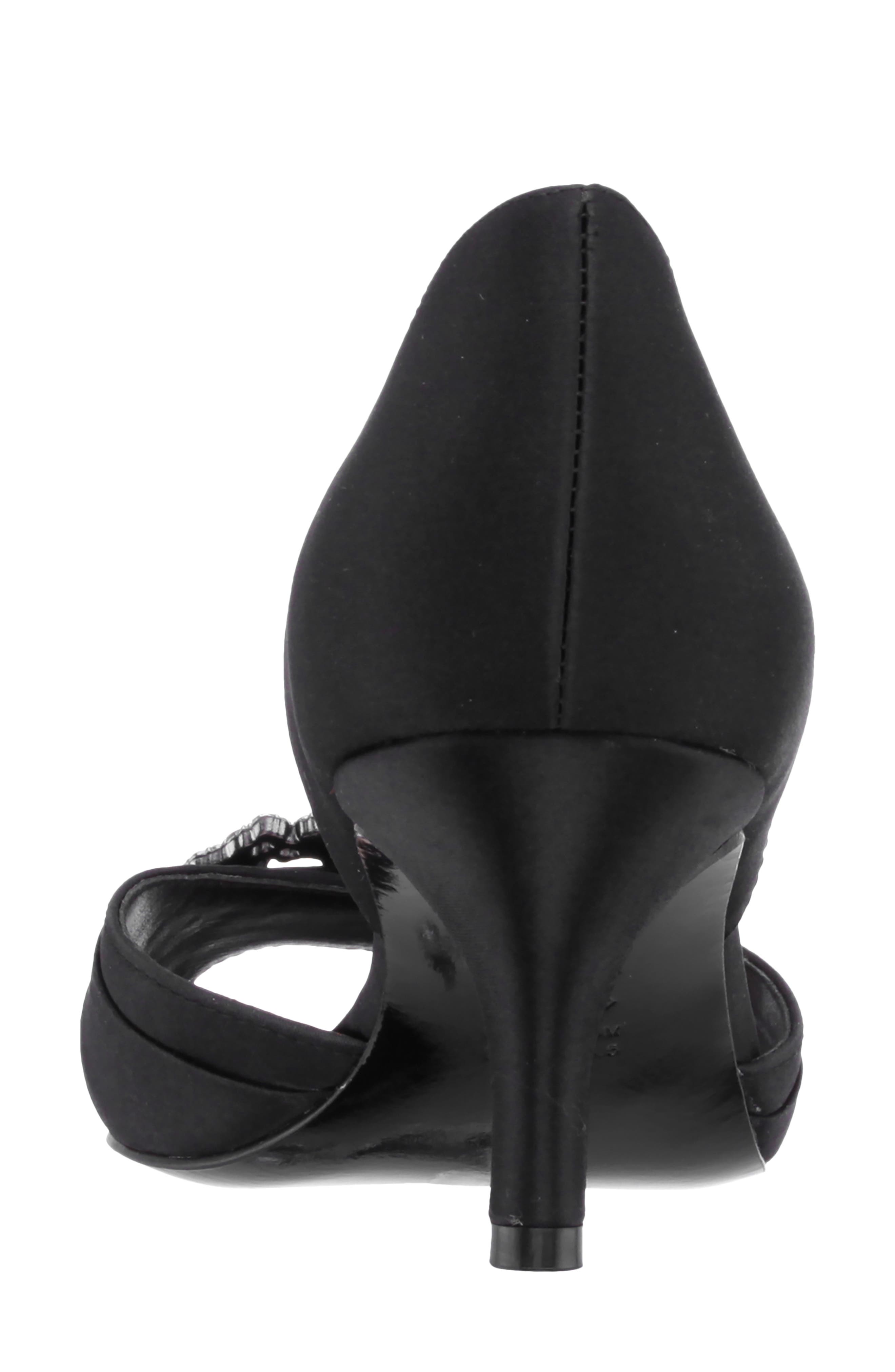 Nina Corrine Crystal Peep Toe Pump, Alternate, color, 