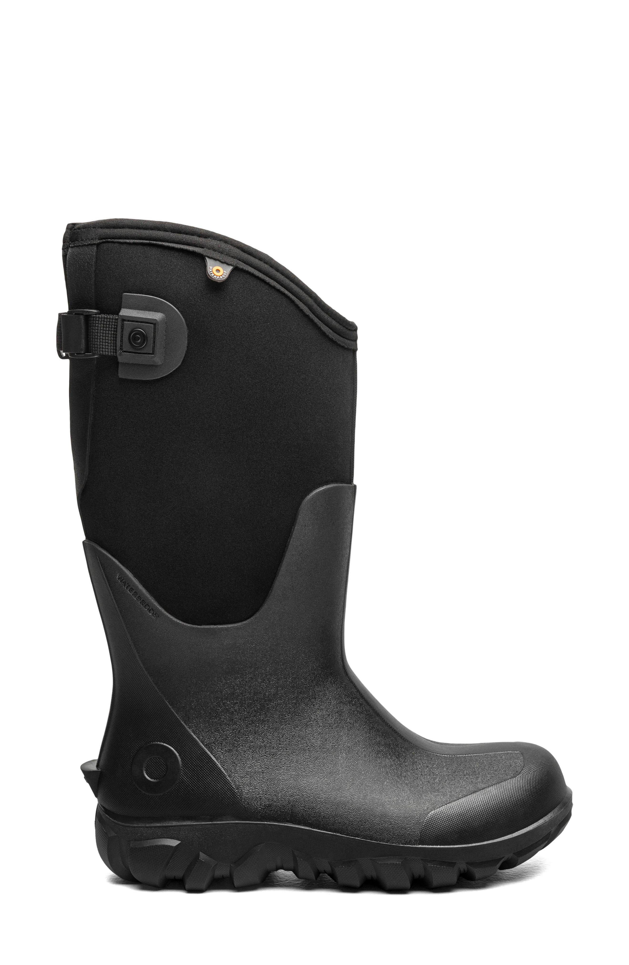 Bogs Classic Seamless Adjustable Calf Tall Rain Boot, Alternate, color, Black