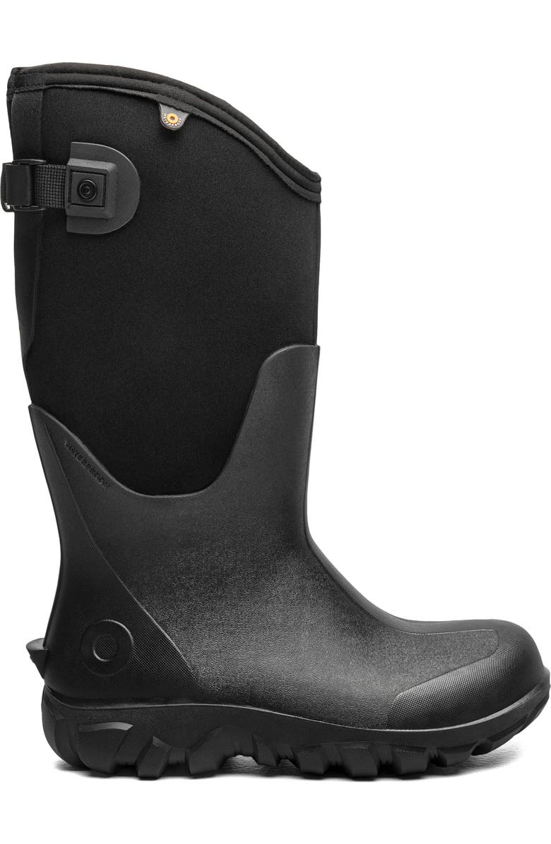 Bogs Classic Seamless Adjustable Calf Tall Rain Boot, Alternate, color, Black