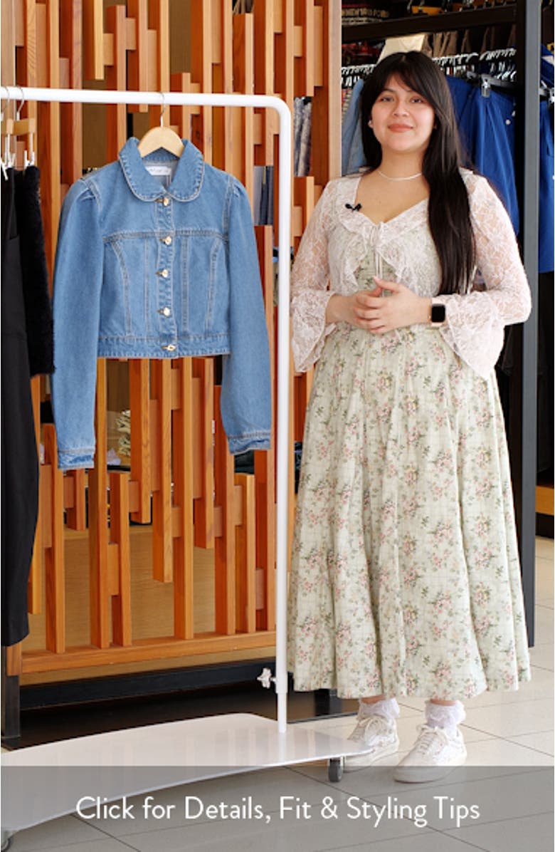 Faun Denim Crop Jacket, sales video thumbnail