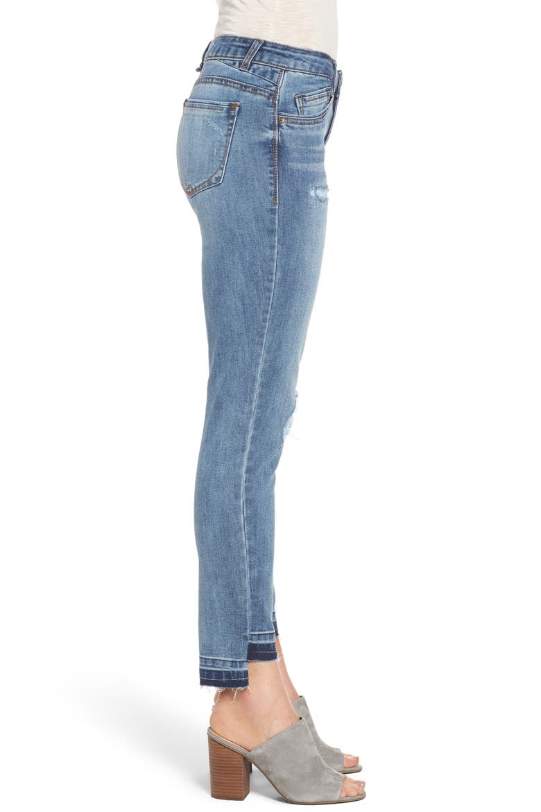 Slim Straight Leg Ankle Jeans (Nordstrom Exclusive), Alternate, color, BLUE