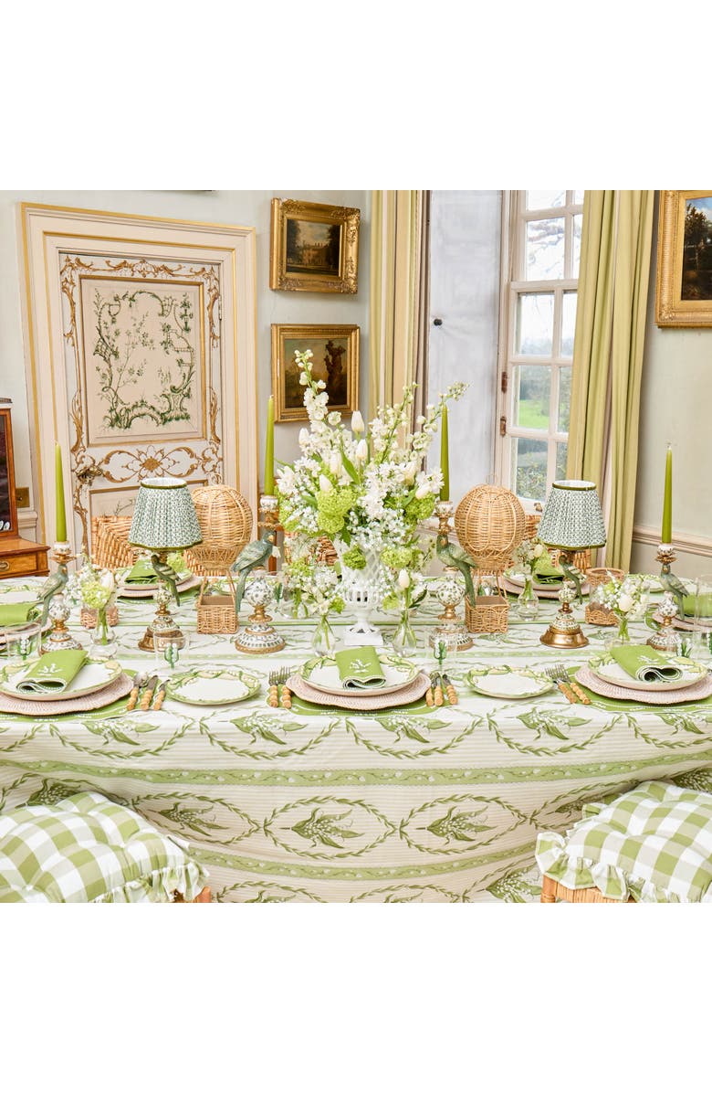 Mrs. Alice Lily of the Valley Glass Jug, Alternate, color, Green