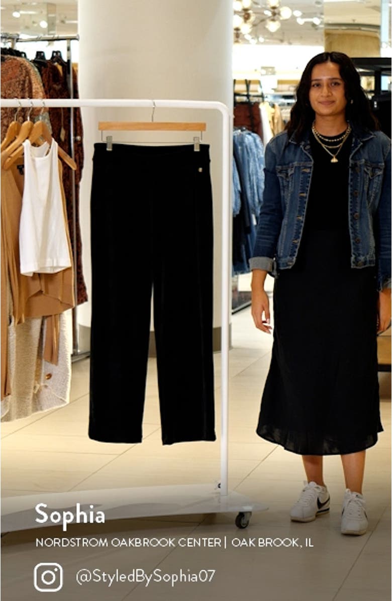 Velour Relaxed Pull-On Pants, sales video thumbnail