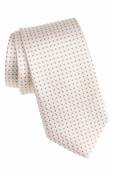 Basketweave Silk Tie