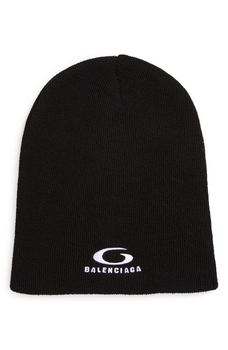 Balenciaga Loop Sports Icon Cotton Beanie, Main, color, 