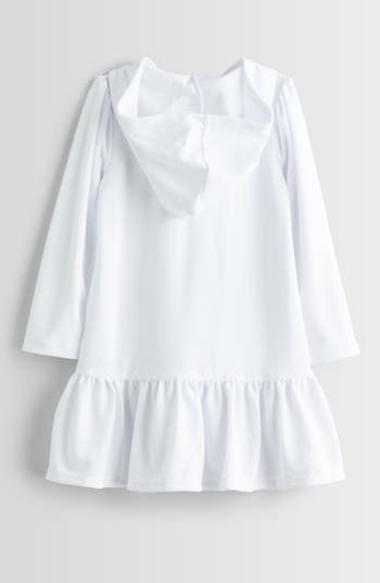 Kids' Hooded Long Sleeve Terry Cover-Up Dress