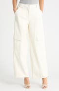 Simkhai Sofia Faux Leather Wide Leg Cargo Pants