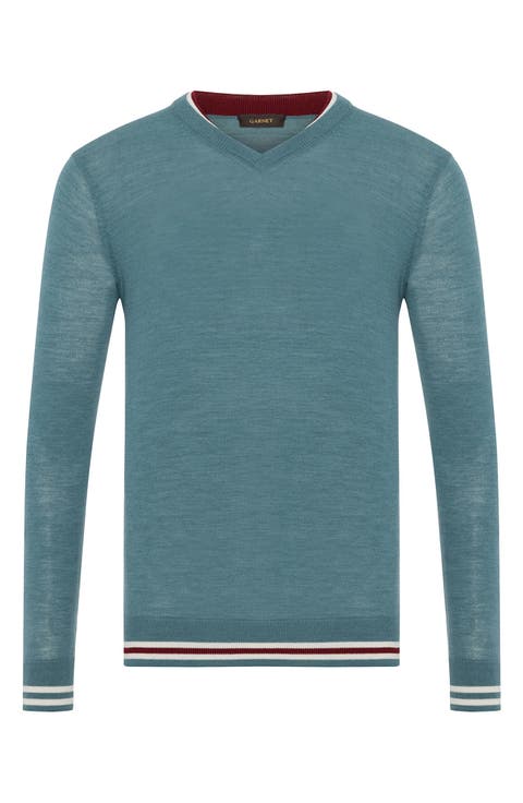 Merino Wool V-Neck Pullover