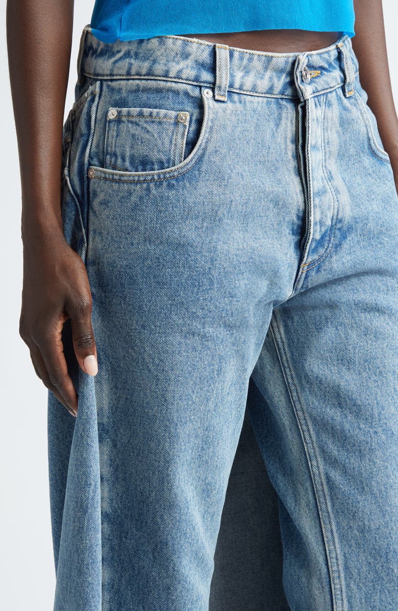 Jean Paul Gaultier x Shayne Oliver Fishtail Straight Leg Jeans, Alternate, color, 